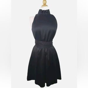 Kate Spade Black High Neck Silk Cocktail Dress size 4